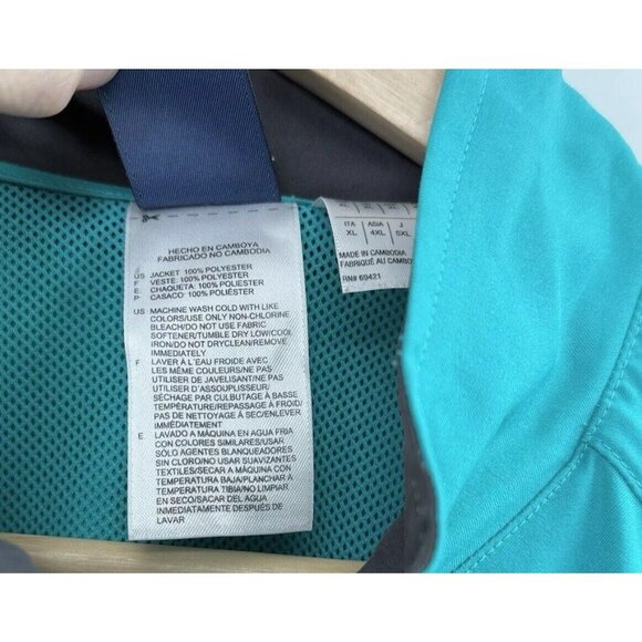 Reebok Women’s Teal Full Zip Yoga Running Jacket Size XL Athleisure - Picture 8 of 15